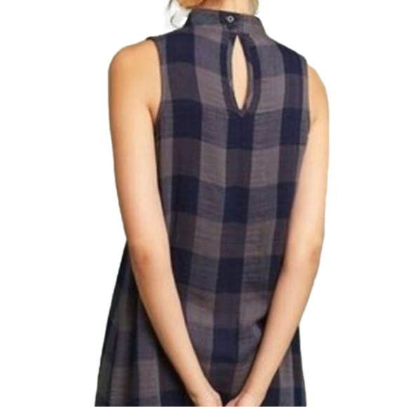 ANTHROPOLOGIE Cloth & Stone Plaid Swing Dress size XS - Picture 2 of 10